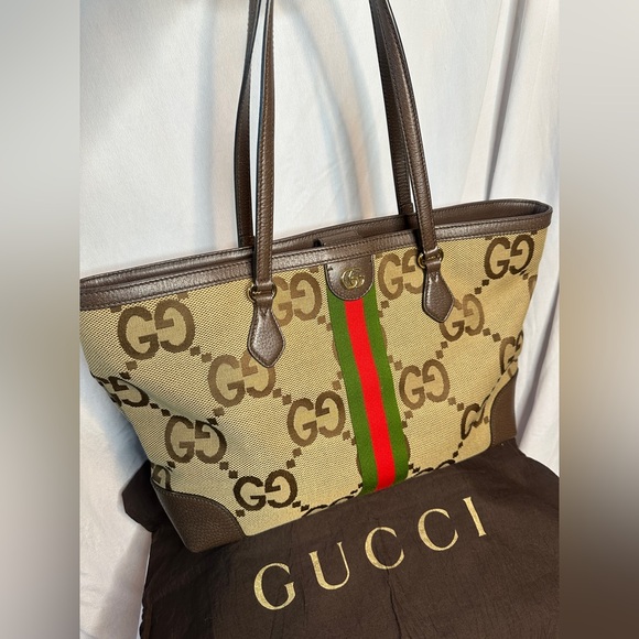 Gucci JUMBO Monogram Women's Tote Bag - Picture 1 of 8